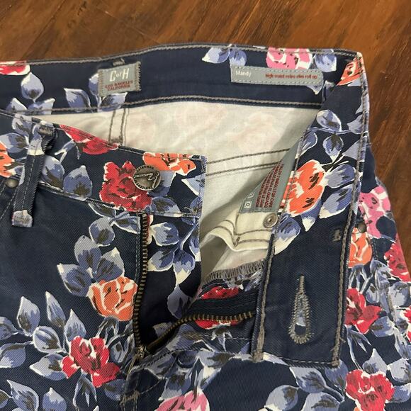 CITIZENS OF HUMANITY Mandy Jeans Floral High Rise Retro Slim Roll Up - Picture 6 of 16